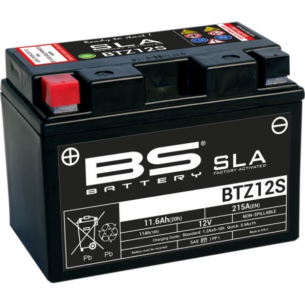 Acumulatori Fara Intretinere BS BATTERY Baterie Moto Btz12s SLA 12v 215A 300637-1