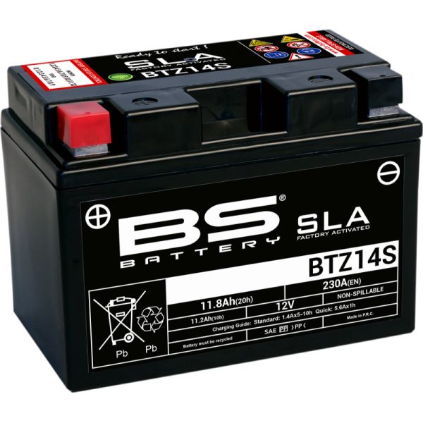 Acumulatori Fara Intretinere BS BATTERY Baterie Moto Btz14s SLA 12v 230A 300638-1