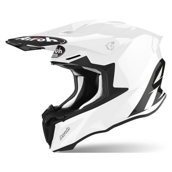 Casti Cross-Enduro Airoh Casca Moto Enduro Twist 2.0 Alb Lucios