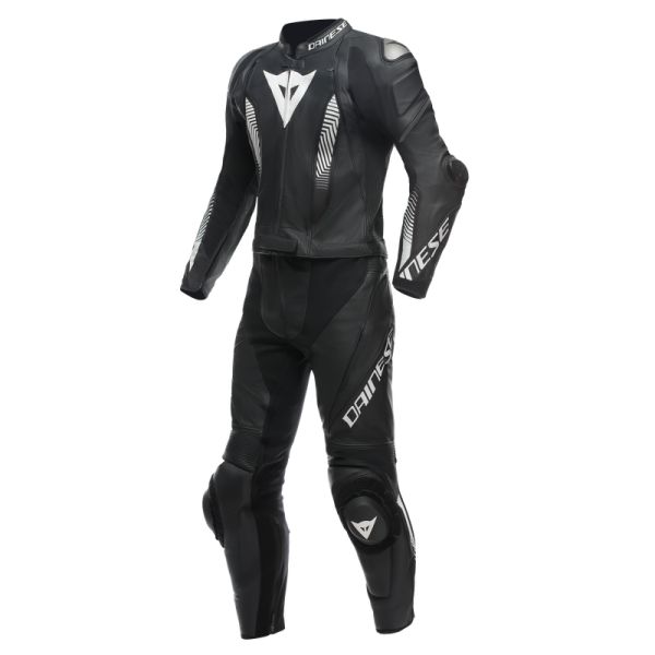 Dainese Moto Gear Dainese Laguna Seca 5 2Pcs Leather Suit Black/Black/White 23