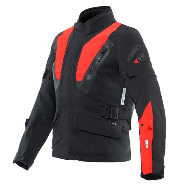 Echipamente DAINESE Dainese Geaca Moto Textila Stelvio D-Air D-Dry Xt Black/Lava-Red 23