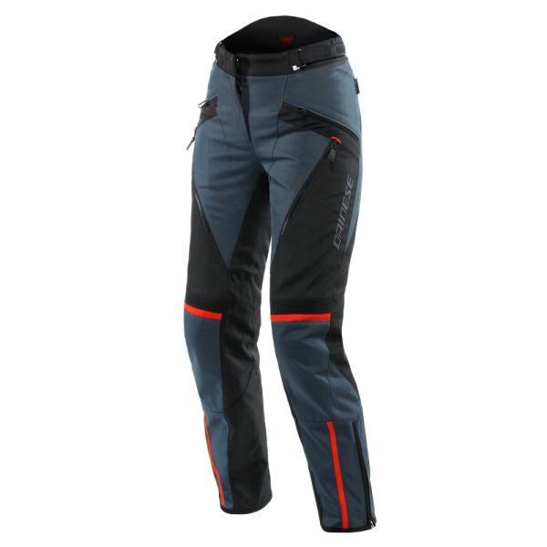 Echipamente DAINESE Dainese Pantaloni Moto Textili Dama Tempest 3 D-Dry Ebony/Black/Lava-Red 23 
