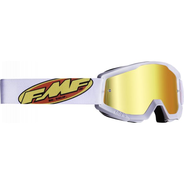 Ochelari MX-Enduro FMF Vision Ochelari Enduro PowerCore White Mirror Red F-50051-00005