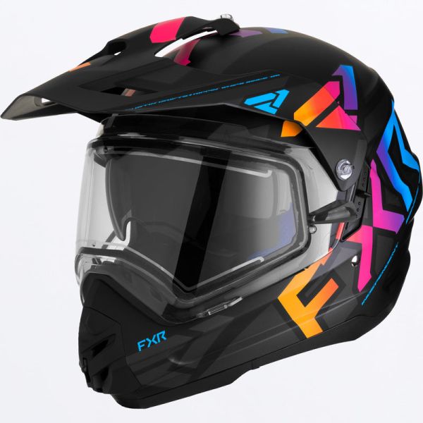Helmets FXR Snowmobil/ATV Torque X Team Helmet E Shield & Sun Shade Spectrum 23 
