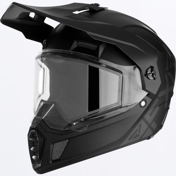 Casti Snowmobil FXR Casca Snowmobil/Enduro/ATV Clutch X Prime Dual Shield Black 23 