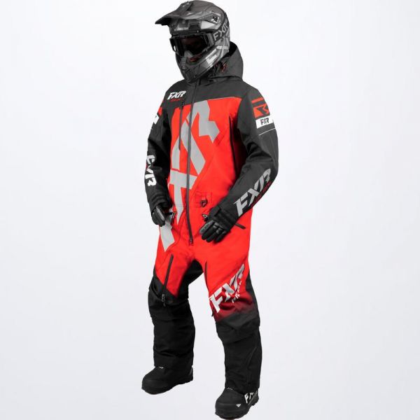 Combinezon Monosuit SNOW FXR Combinezon Snow CX F.A.S.T. Insulated Monosuit Black/Red 2022 