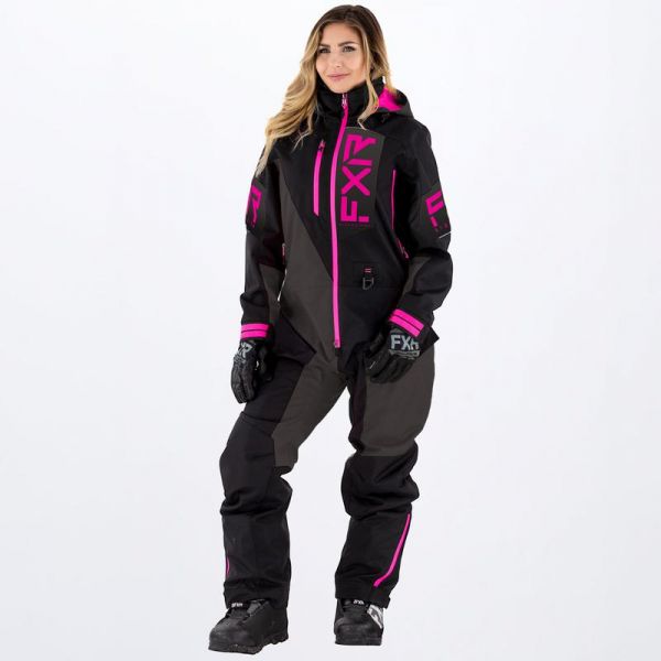 Combinezon Monosuit SNOW Dama FXR Combinezon Snow Dama Recruit F.A.S.T. Insulated Black/Charcoal/Fuchsia 2022 