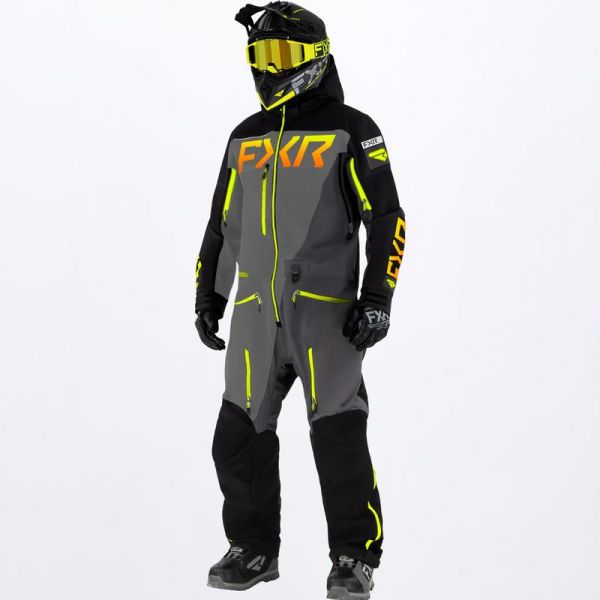 Combinezon Monosuit SNOW FXR Combinezon Snow Ranger Instinct F.A.S.T Insulated Blk/Char/Grey/Infr 2022 