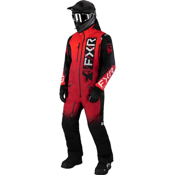 Combinezon Monosuit SNOW FXR Combinezon Snowmobil Helium Lite Red Fade/Black