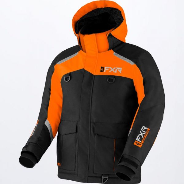 Kids Jackets FXR Child Snow Jacket Excursion Black/Orange 2022 