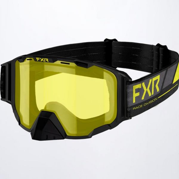 Ochelari Snowmobil FXR Ochelari Snow Maverick Yellow Lens Black/Char/Hi Vis 2022