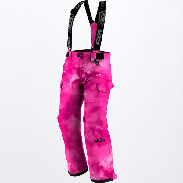 Pantaloni Snow - Copii FXR Pantaloni Snowmobil Copii Mari Kicker Pink Ink