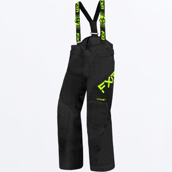 Pantaloni Snow - Copii FXR Pantaloni Snowmobil Youth Insulated Clutch Black/Lime 23