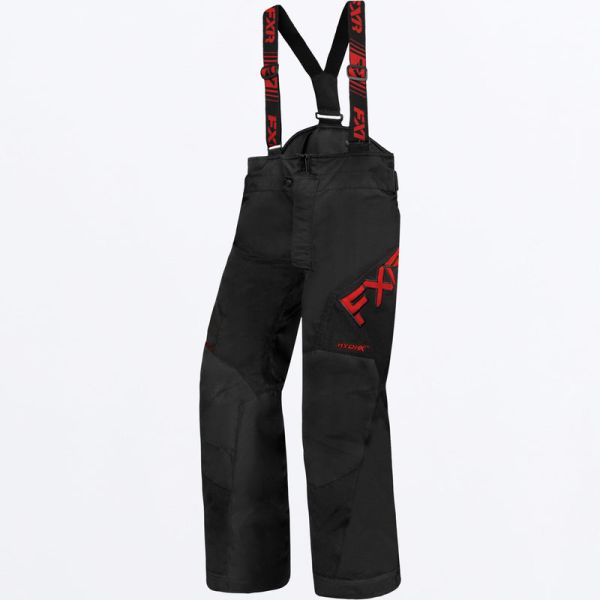 Pantaloni Snow - Copii FXR Pantaloni Snowmobil Youth Insulated Clutch Black/Red 23