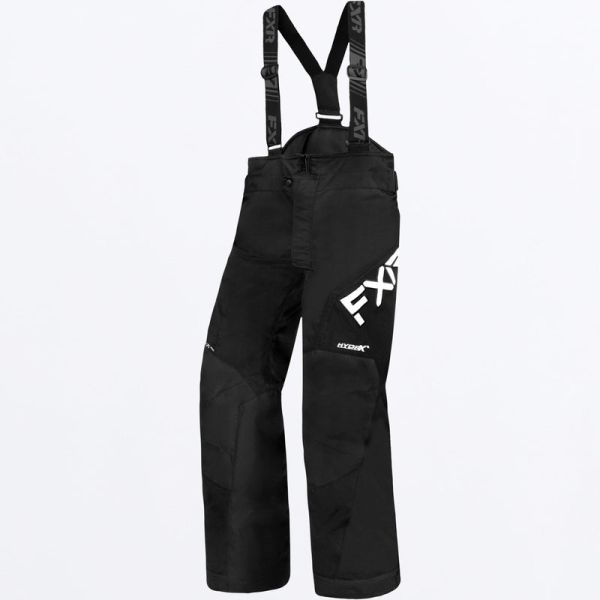 Pantaloni Snow - Copii FXR Pantaloni Snowmobil Youth Insulated Clutch Black/White 23