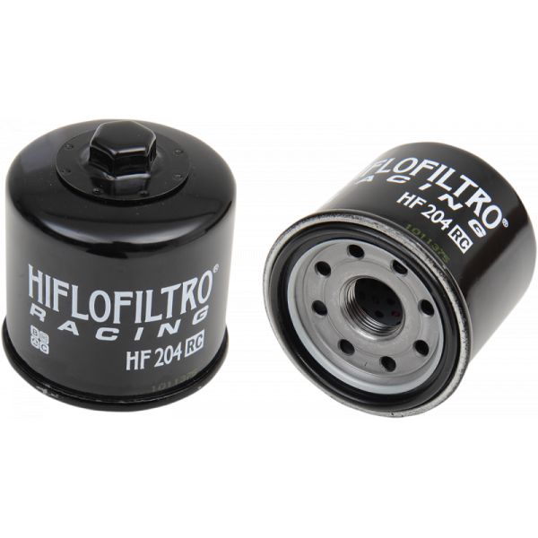  Hiflofiltro Filtru Ulei Racing With Nut Glossy Black HF204rc