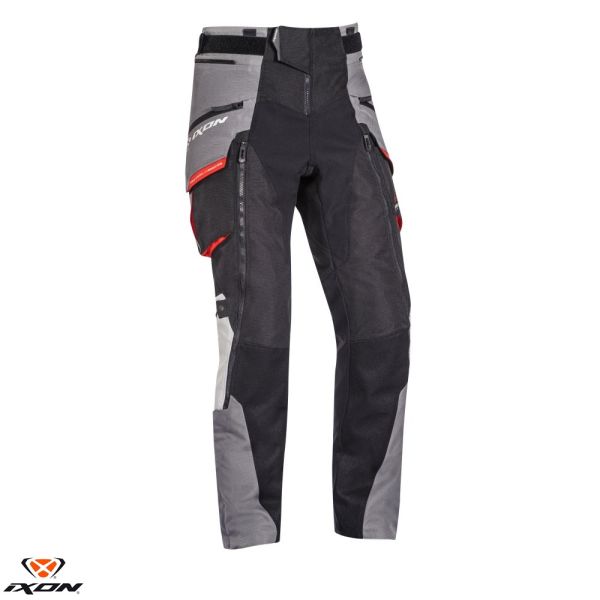 Pantaloni Moto Textil Ixon Pantaloni Moto Textili Ragnar MS Black/Gray/Red 24