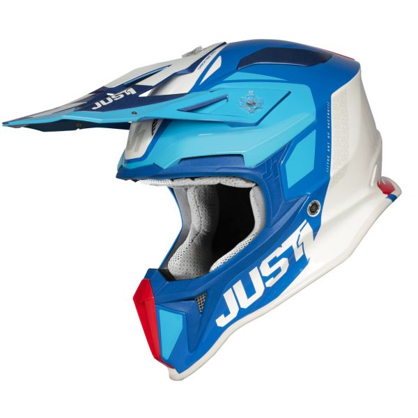 Casti Cross-Enduro Just1 Casca Moto Enduro J18 Pulsar Blue/Red/White 2021