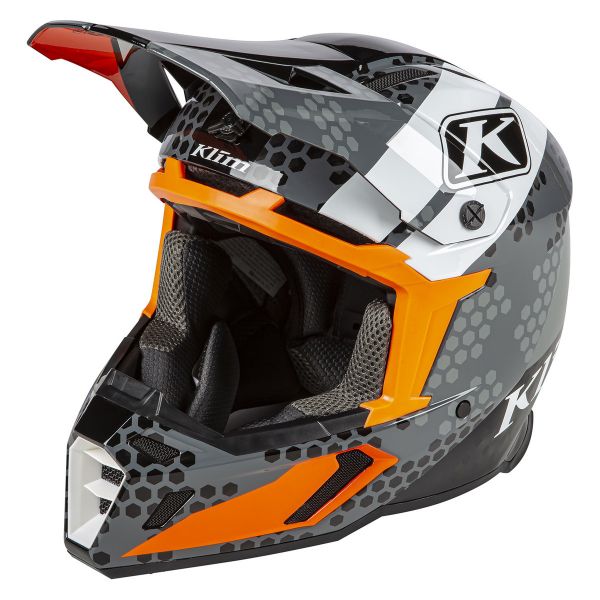 Casti Cross-Enduro Klim Casca Moto Enduro F5 Koroyd Helmet ECE/DOT Tactik Striking Gray