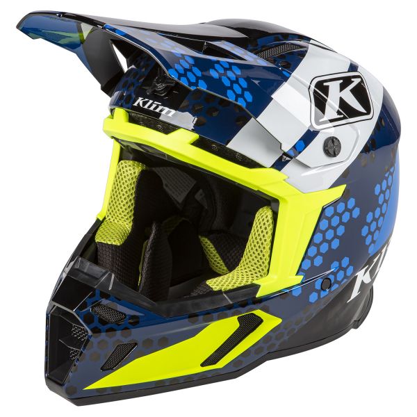 Casti Cross-Enduro Klim Casca Moto Enduro F5 Koroyd Helmet ECE/DOT Tactik Kinetik Blue