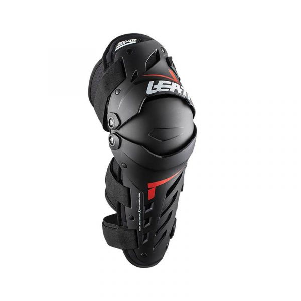 Genunchiere si Orteze Leatt Genunchiere Moto MX Knee/Shin Guard Dual Axis Black/Red