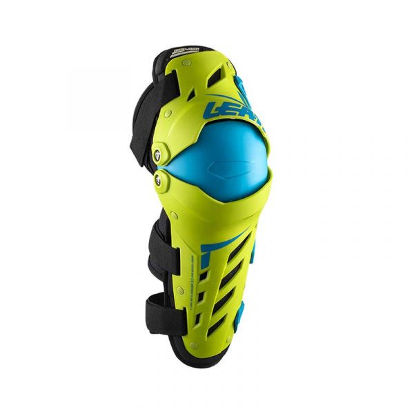 Genunchiere si Orteze Leatt Genunchiere Moto MX Knee/Shin Guard Dual Axis Lime/Blue