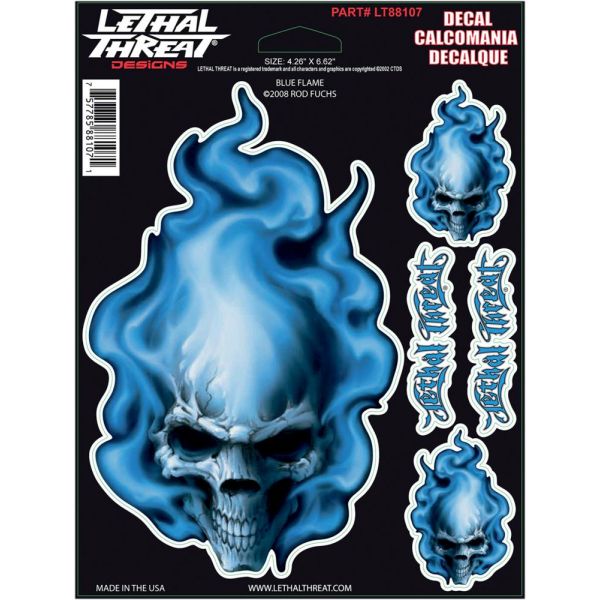 Accesorii Diverse Lethal Threat Abtibild Decal Blue Flame