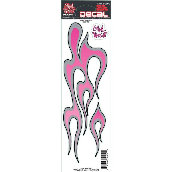 Accesorii Diverse Lethal Threat Abtibild Decal Pink Flames Right