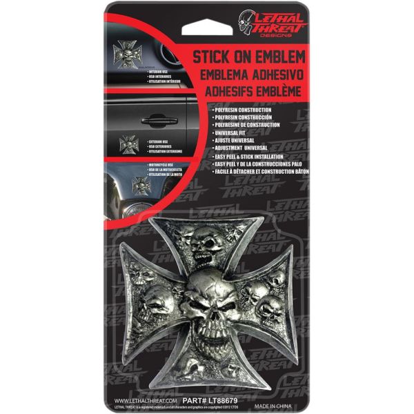 Accesorii Diverse Lethal Threat Abtibild Emblem Iron Cross Skulls