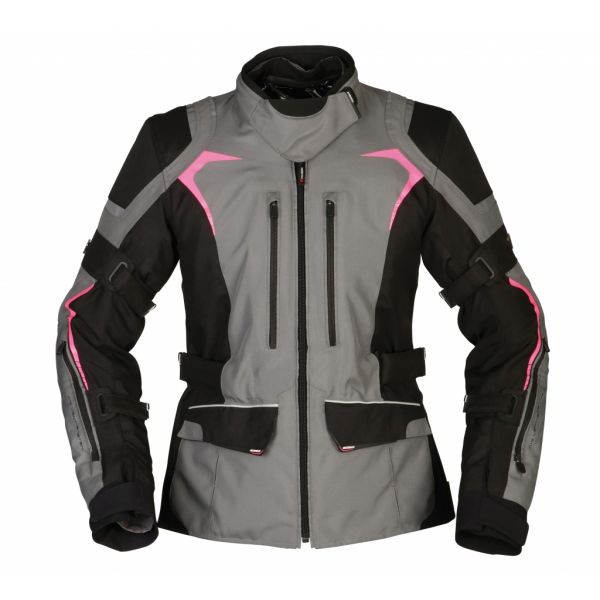 Geci Moto Textil - Dama Modeka Geaca Moto Textila Dama Elaya Ashen Black/Grey/Pink 2022