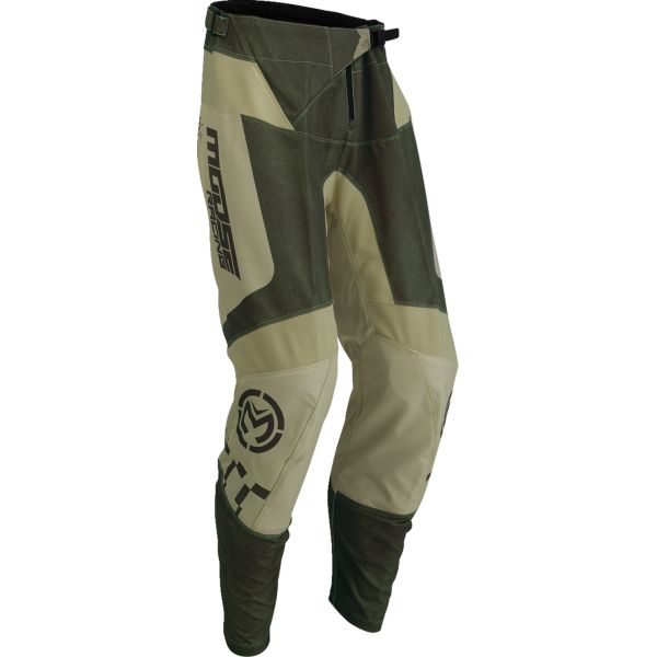 Pantaloni MX-Enduro Moose Racing Pantaloni Moto Enduro/MX Qualifier Green/Tan 24