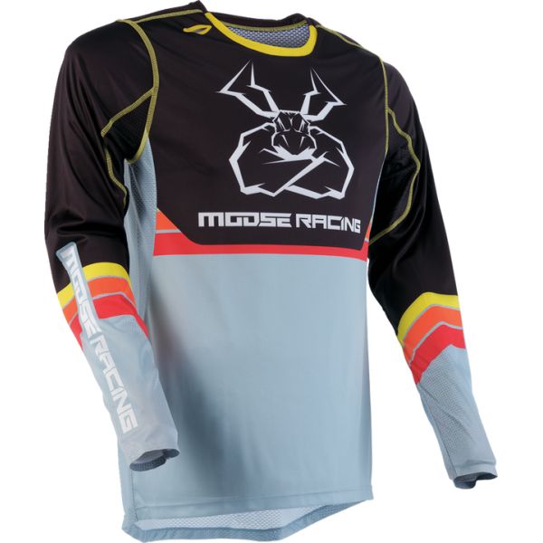 Tricouri MX-Enduro Moose Racing Tricou Moto Enduro/MX Agroid Black/Gray 24