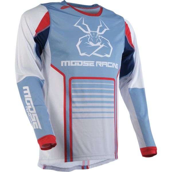 Tricouri MX-Enduro Moose Racing Tricou Moto Enduro/MX Agroid Blue/Gray 24