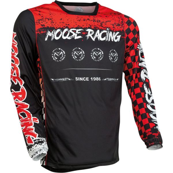 Tricouri MX-Enduro Moose Racing Tricou Enduro M1 Black/Red 2022