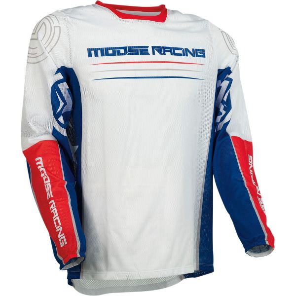 Tricouri MX-Enduro Moose Racing Tricou Enduro Sahara Red/White/Blue