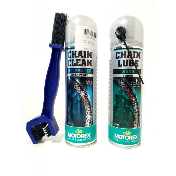 Spray de lant Moto24 Essentials Kit Curatare+Ungere Lant Motorex Road