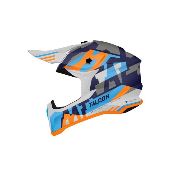 Casti Cross-Enduro MT Helmets Casca Moto Enduro Falcon Arya A7 Albastru Lucios