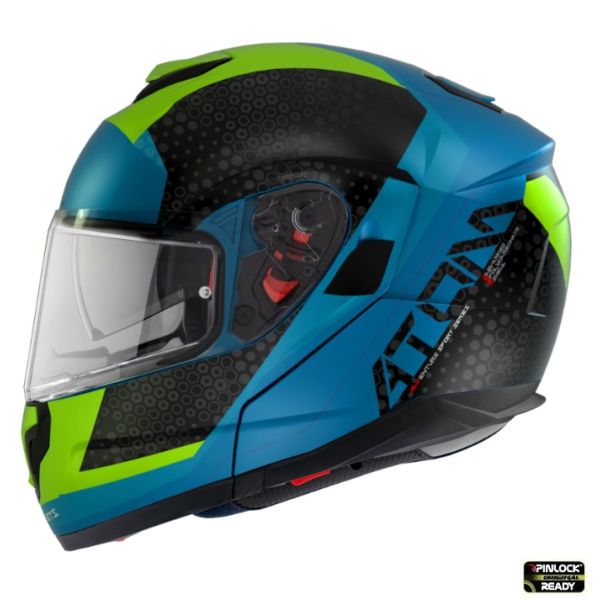 Casti Moto Flip-up (Modulabile) MT Helmets Casca Moto Flip-Up Atom SV Adventure A7 Blue Glossy 2023