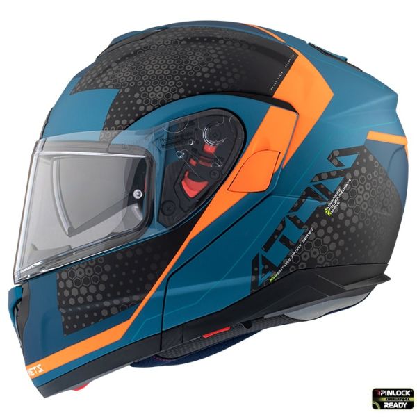 Casti Moto Flip-up (Modulabile) MT Helmets Casca Moto Flip-Up Atom SV Gorex B7 Blue Matt 2023