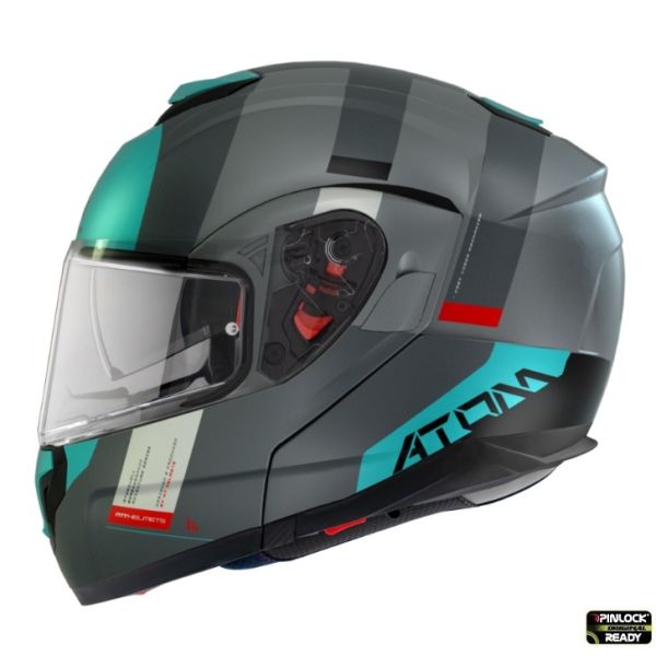 Casti Moto Flip-up (Modulabile) MT Helmets Casca Moto Flip-Up Atom SV Gorex C2 Titanium Matt 2023