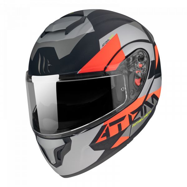 Casti Moto Flip-up (Modulabile) MT Helmets Casca Moto Flip-Up Atom SV W17 A5 Matt Red 2022