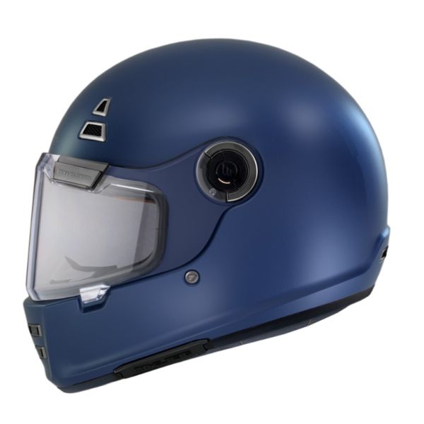Casti Moto Flip-up (Modulabile) MT Helmets Casca Moto Flip-Up Jarama A7 Retro Cafe Racer Blue Matt 2023