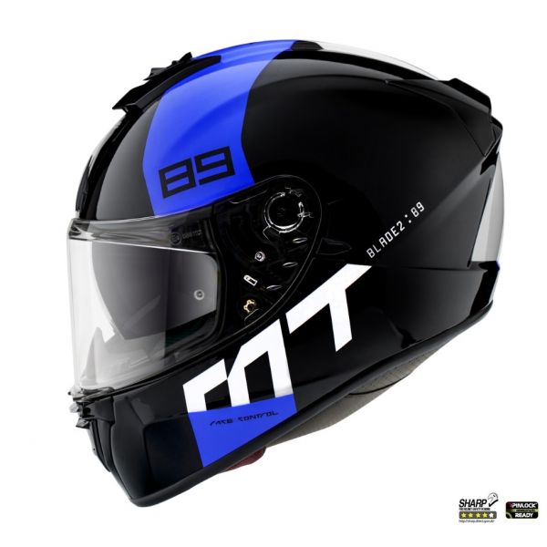 Casti Moto Integrale MT Helmets Casca Moto Full-Face Blade 2 SV 89 B2 Gloss Pearl Fluor Yellow 2022