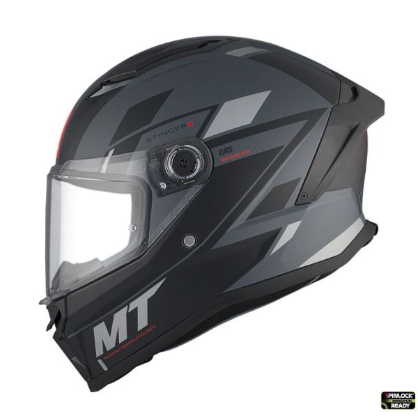 Casti Moto Integrale MT Helmets Casca Moto Full/Face Integrala Stinger 2 Zivze C2 Black/Grey Matt 23
