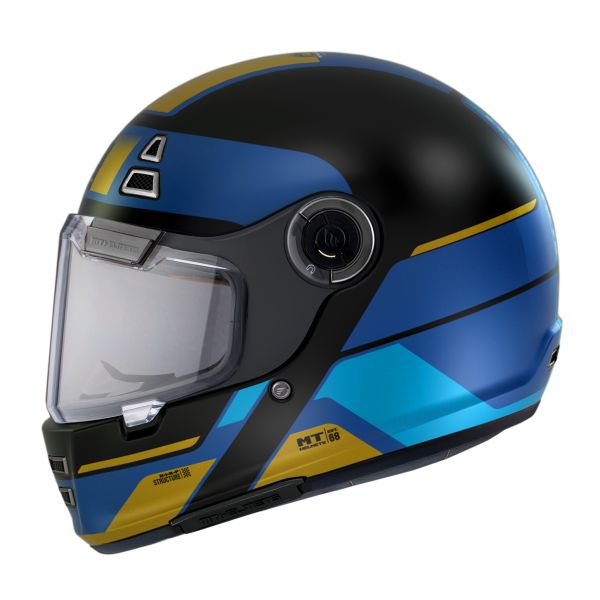 Casti Moto Integrale MT Helmets Casca Moto Full-Face Jarama 68Th C7 Albastru Mat