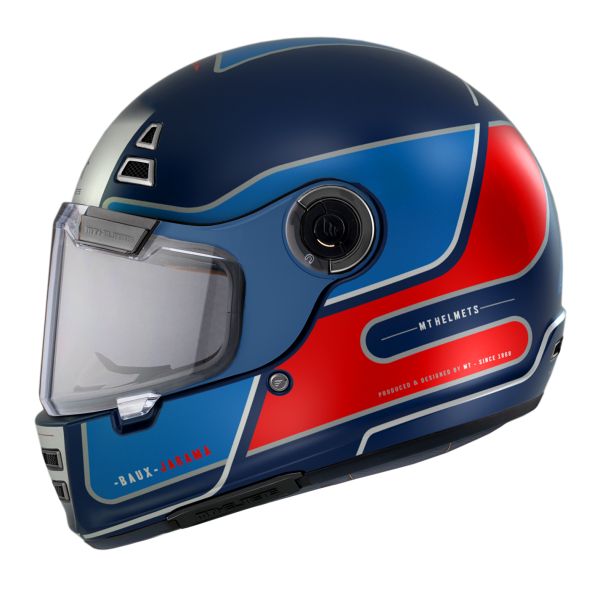 Casti Moto Integrale MT Helmets Casca Moto Full-Face Jarama Baux D7 Albastru Mat