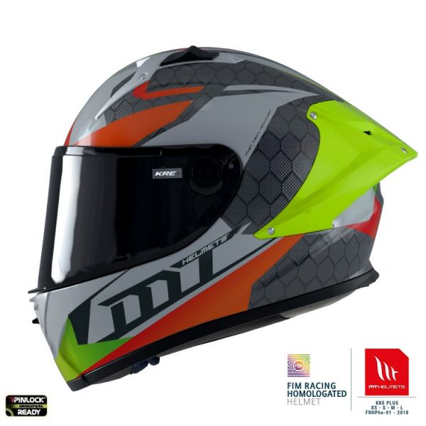 Casti Moto Integrale MT Helmets Casca Moto Full-Face KRE+ Carbon Projectile D2 Grey