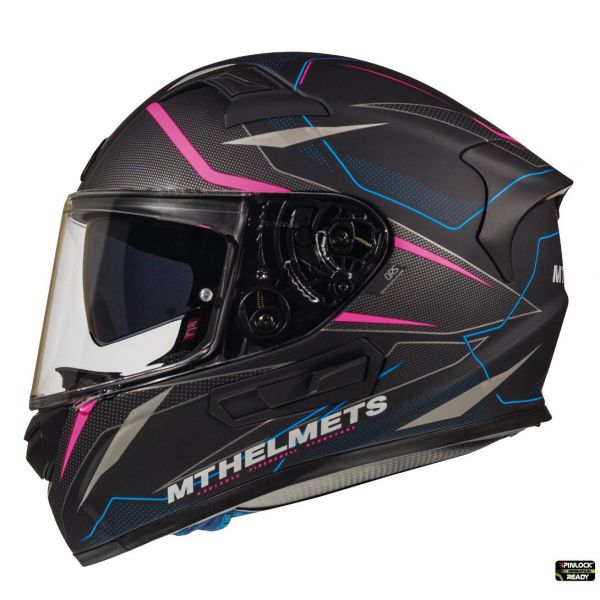 Casti Moto Integrale MT Helmets Casca Moto Full-Face KRE SV Interpid C2 Black/Pink
