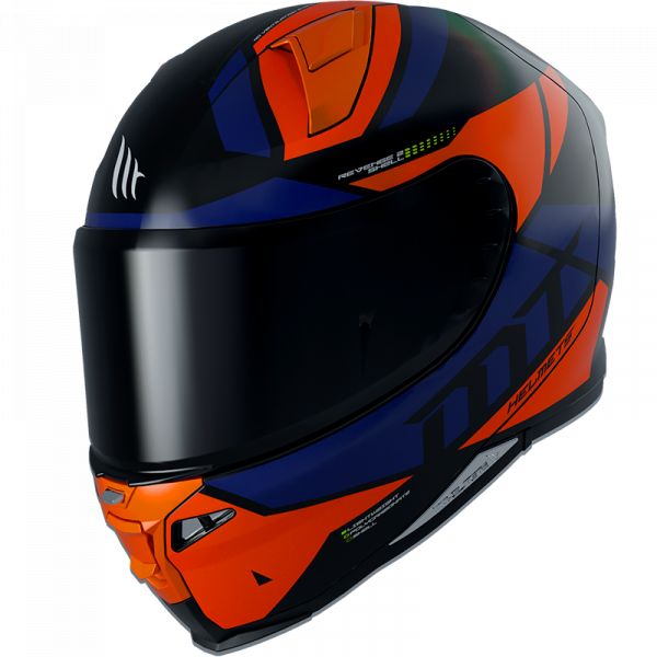 Casti Moto Integrale MT Helmets Casca Moto Full-Face Revenge Scalpel A4 Gloss Fluor Orange 2022