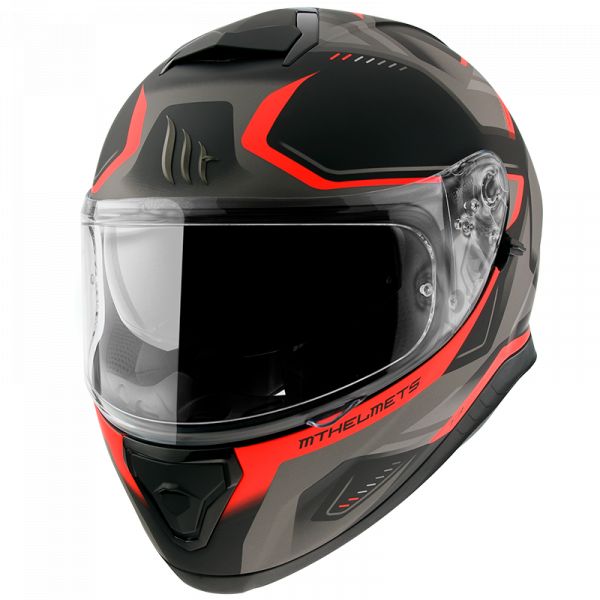 Casti Moto Integrale MT Helmets Casca Moto Full-Face Thunder 3 SV Turbine C4 Matt Fluor Orange 2022